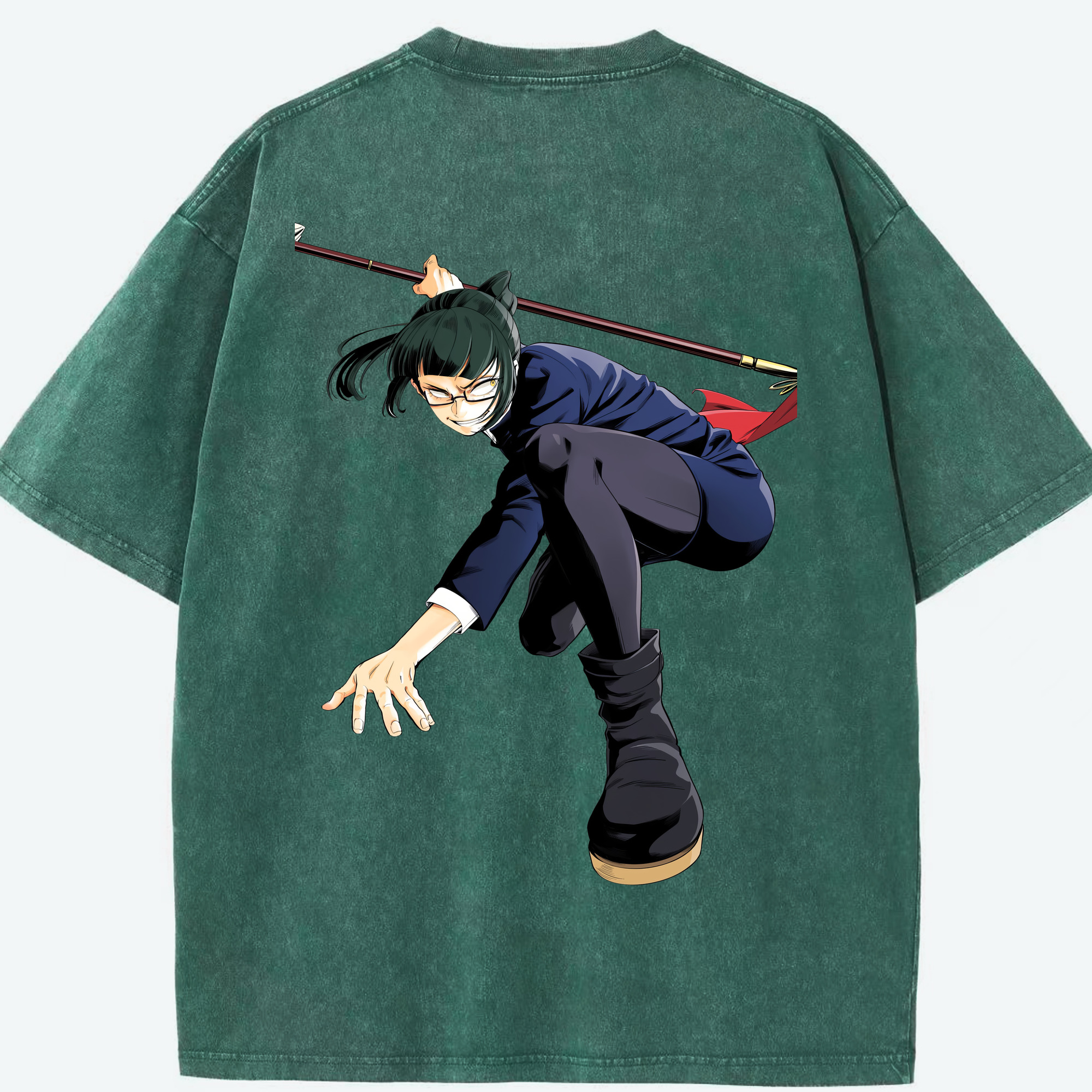 （画像用） 呪術廻戦 Jujutsu Kaisen 綿100% ヴィンテージ風 半袖Tシャツ（背面プリント）